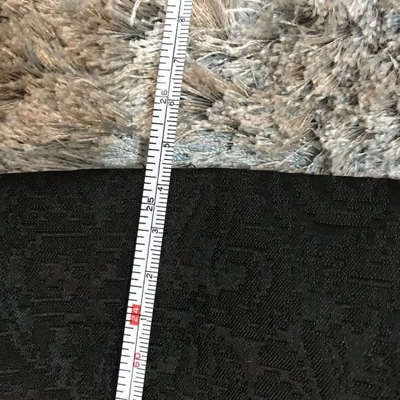 Black Jacquard Military Style Jacket Gold Button Zipper Vince Camuto Size M - Picture 11 of 13